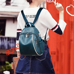 Vintage Casual Zipper Backpack Travel Daypack Storage Bag