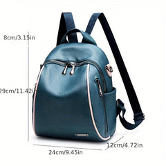 Vintage Casual Zipper Backpack Travel Daypack Storage Bag