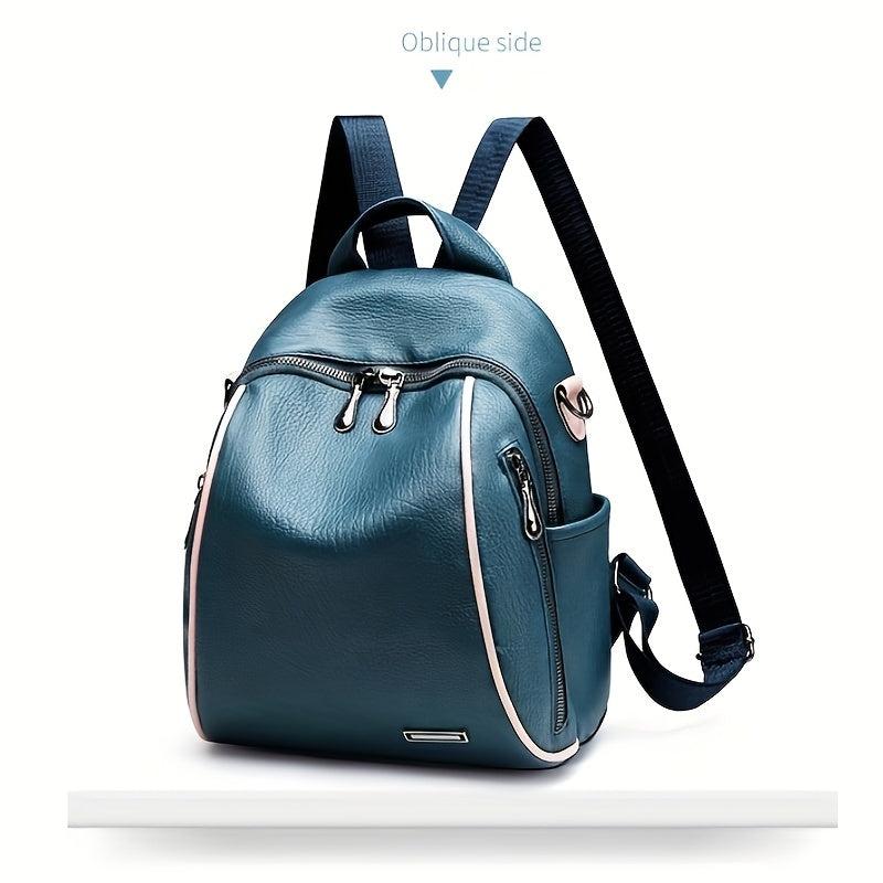 Vintage Casual Zipper Backpack Travel Daypack Storage Bag