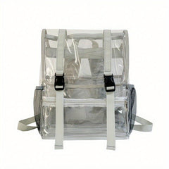 Clear Flap Backpack Waterproof PVC Daypack For Travel