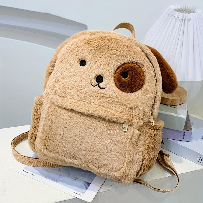 Puppy Plush Backpack Cartoon Animal Backpack For Girls & Women