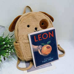 Puppy Plush Backpack Cartoon Animal Backpack For Girls & Women