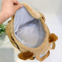 Puppy Plush Backpack Cartoon Animal Backpack For Girls & Women