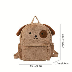Puppy Plush Backpack Cartoon Animal Backpack For Girls & Women