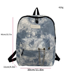 Tie Dye Laptop Backpack Preppy Style School Bag