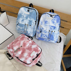 Tie Dye Laptop Backpack Preppy Style School Bag