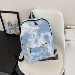 Tie Dye Laptop Backpack Preppy Style School Bag