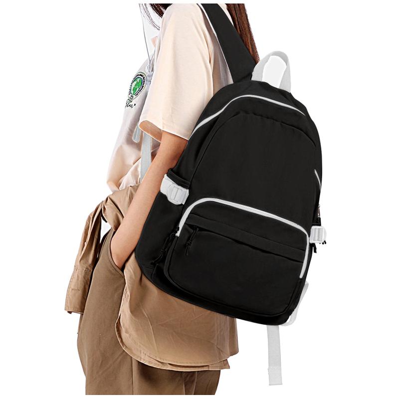 Colorblock Backpack Large Capacity School Bag