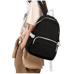 Colorblock Backpack Large Capacity School Bag