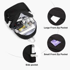 Colorblock Backpack Large Capacity School Bag