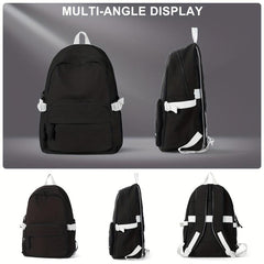 Colorblock Backpack Large Capacity School Bag