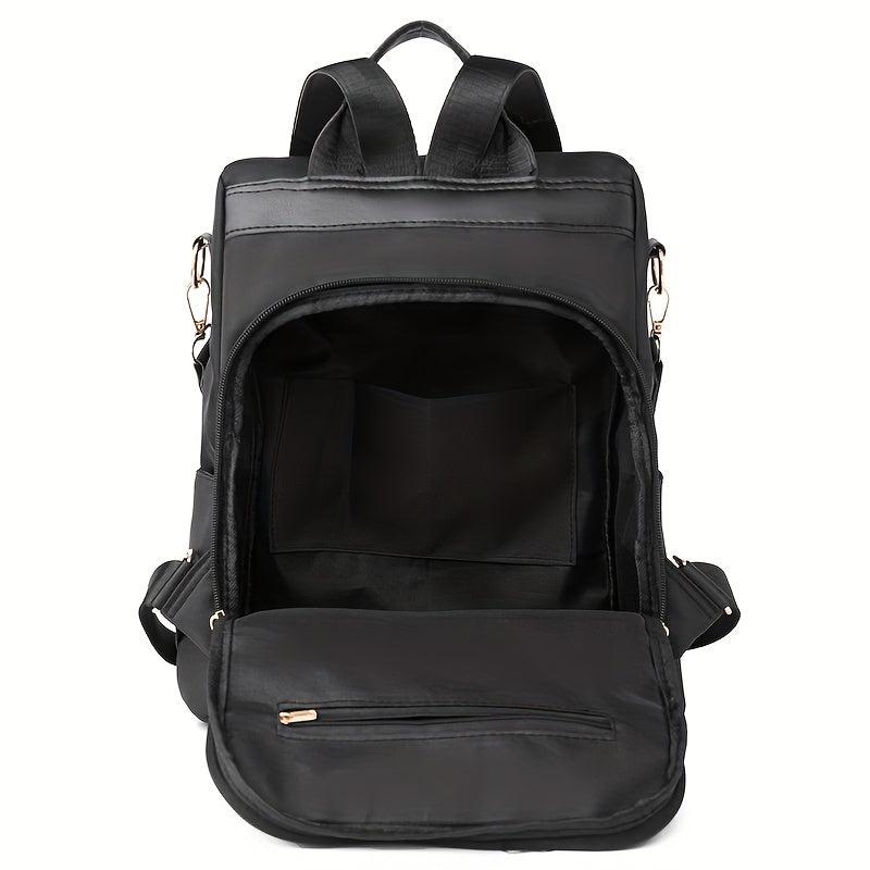 Studded Decor Backpack Purse Anti theft Nylon Travel School Daypack Shoulder Bag