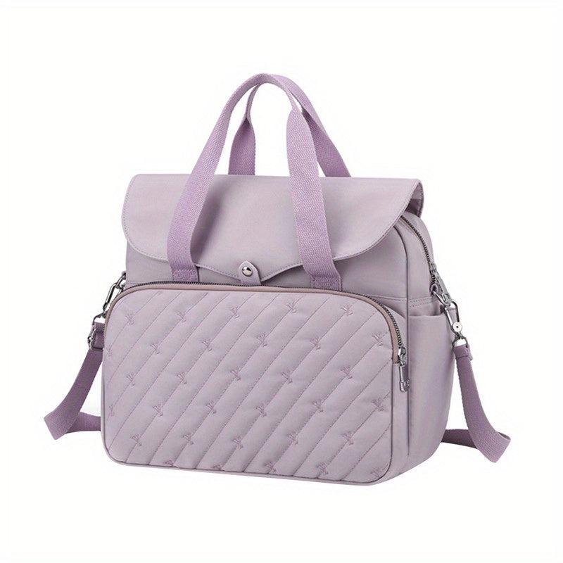 Solid Multifunctional Storage Backpack Laptop Bag