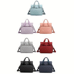 Solid Multifunctional Storage Backpack Laptop Bag