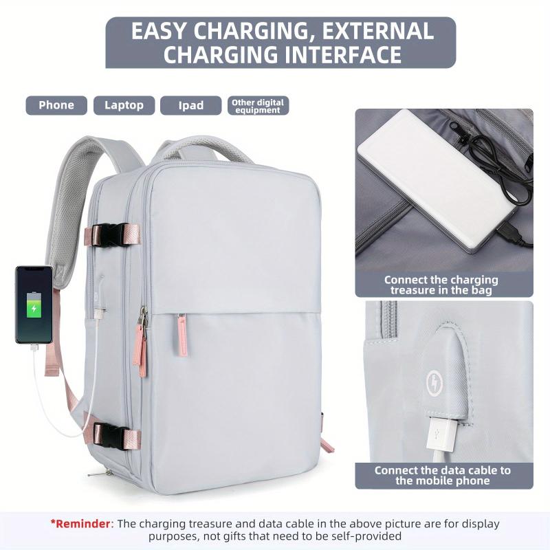 Large Capacity Travel Storage Backpack Lightweight Solid Rucksack