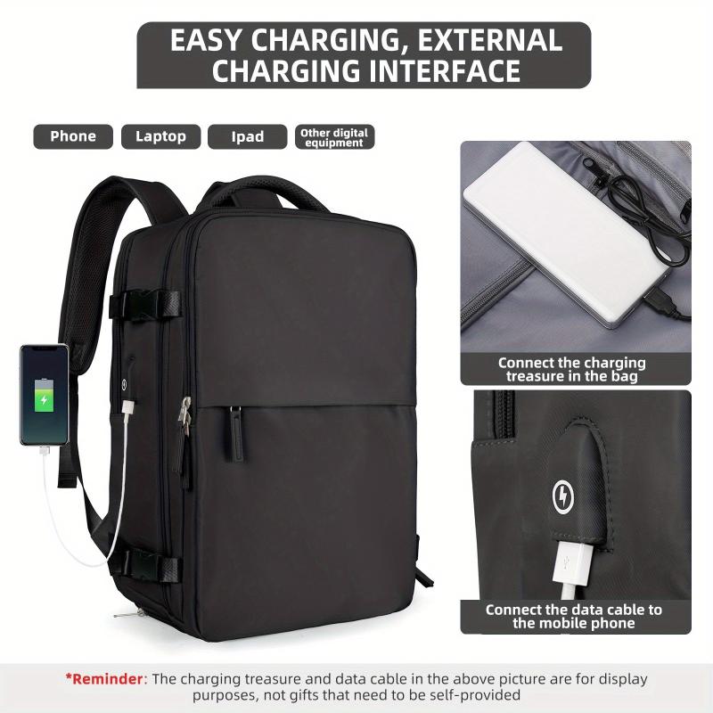 Large Capacity Travel Storage Backpack Lightweight Solid Rucksack