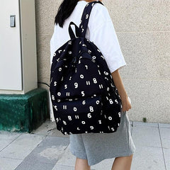 Large Capacity Preppy Backpack School Laptop BookBag Travel