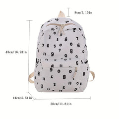 Large Capacity Preppy Backpack School Laptop BookBag Travel
