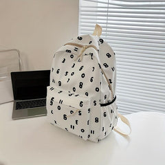Large Capacity Preppy Backpack School Laptop BookBag Travel