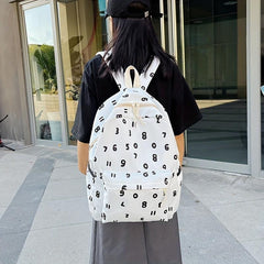 Large Capacity Preppy Backpack School Laptop BookBag Travel
