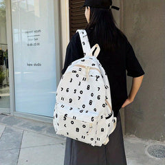 Large Capacity Preppy Backpack School Laptop BookBag Travel