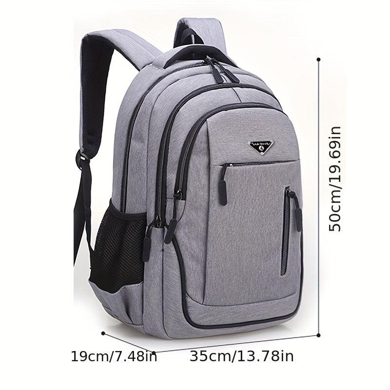 Father's Gift Laptop Backpack Large Capacity School Bag with USB Charging Port