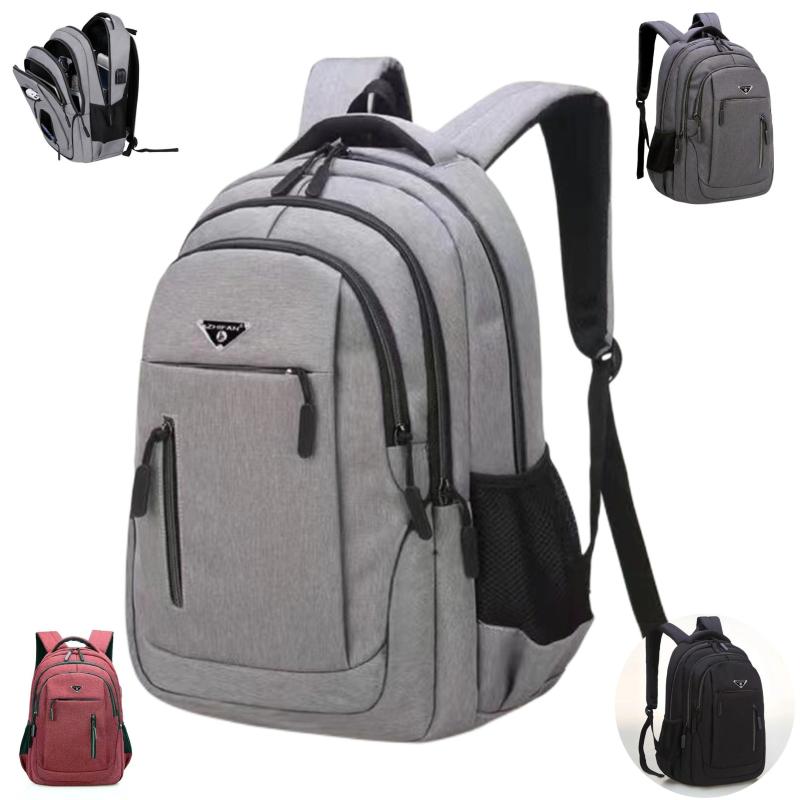 Father's Gift Laptop Backpack Large Capacity School Bag with USB Charging Port