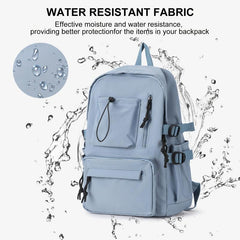 Minimalist Zipper Backpack Large Capacity Preppy School Bag