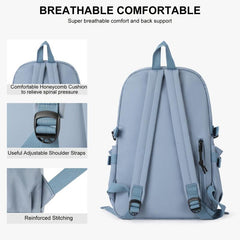 Minimalist Zipper Backpack Large Capacity Preppy School Bag