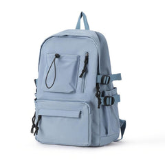 Minimalist Zipper Backpack Large Capacity Preppy School Bag