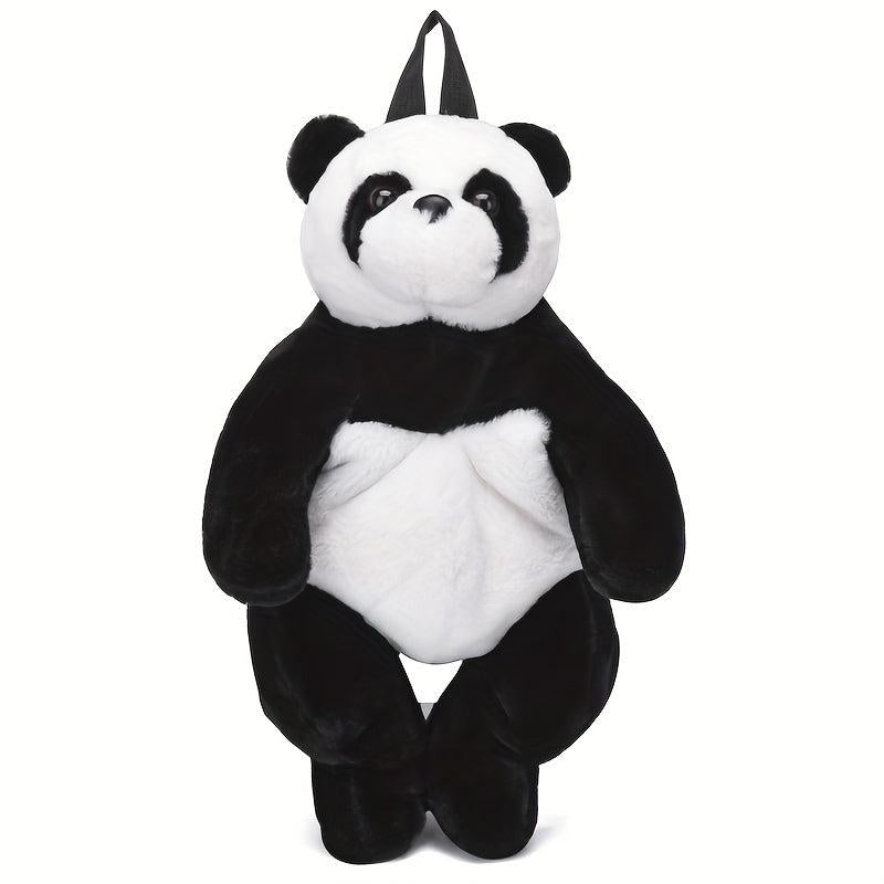 Plush Panda School Bag Faux Fur Purse for Kids