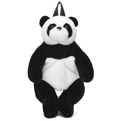 Plush Panda School Bag Faux Fur Purse for Kids
