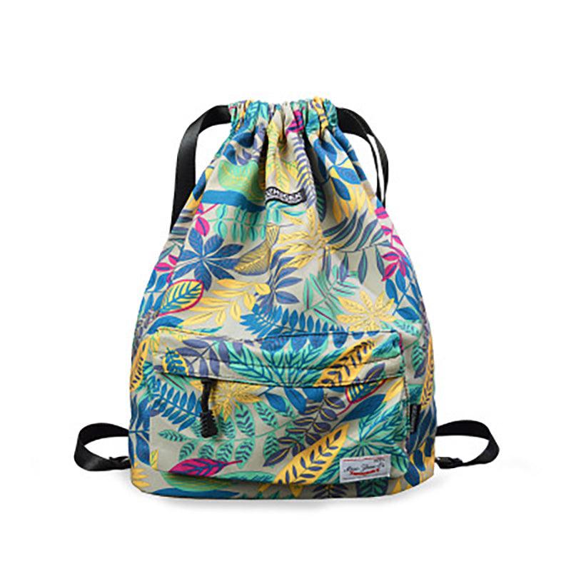 Waterproof Drawstring Backpack Ombre Sports Rucksack Lightweight Gym Travel