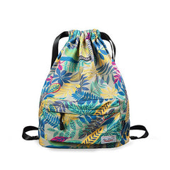 Waterproof Drawstring Backpack Ombre Sports Rucksack Lightweight Gym Travel