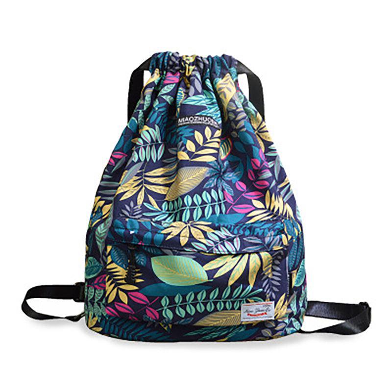 Waterproof Drawstring Backpack Ombre Sports Rucksack Lightweight Gym Travel