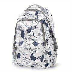 Preppy Style School Backpack Large Capacity Bookbag With USB Charging Port