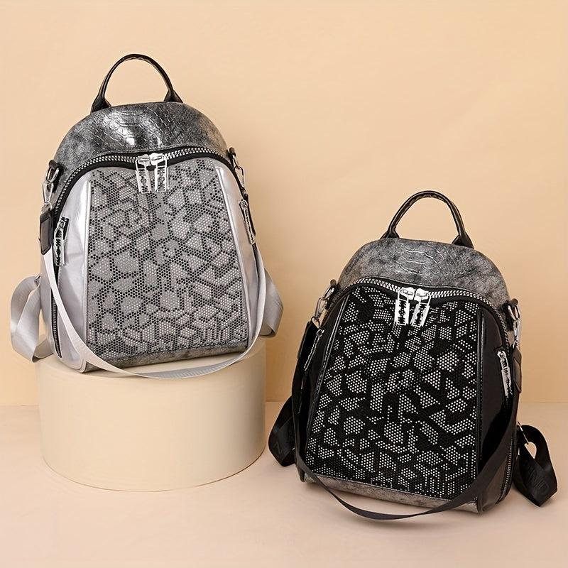 Studded Rhinestone Backpack Purse Convertible Strap Shoulder Bag