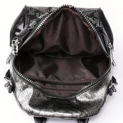 Studded Rhinestone Backpack Purse Convertible Strap Shoulder Bag