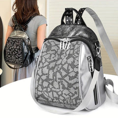 Studded Rhinestone Backpack Purse Convertible Strap Shoulder Bag