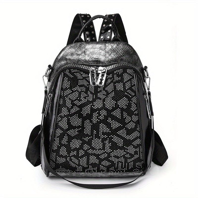 Studded Rhinestone Backpack Purse Convertible Strap Shoulder Bag