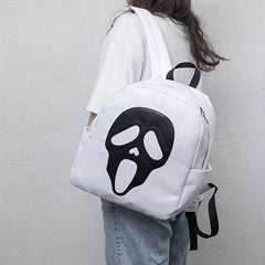 Colorblock Skull Ghost Pattern Backpack Halloween Daypack