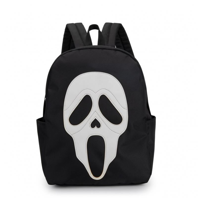 Colorblock Skull Ghost Pattern Backpack Halloween Daypack