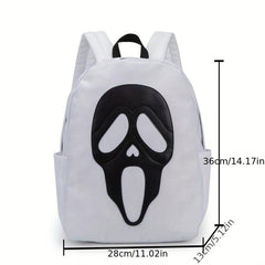 Colorblock Skull Ghost Pattern Backpack Halloween Daypack