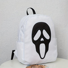Colorblock Skull Ghost Pattern Backpack Halloween Daypack