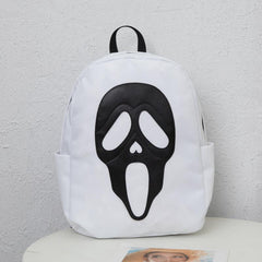 Colorblock Skull Ghost Pattern Backpack Halloween Daypack