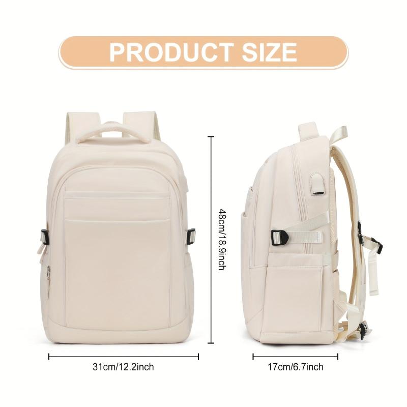 Large Capacity School Backpack with Laptop Pocket and USB Port