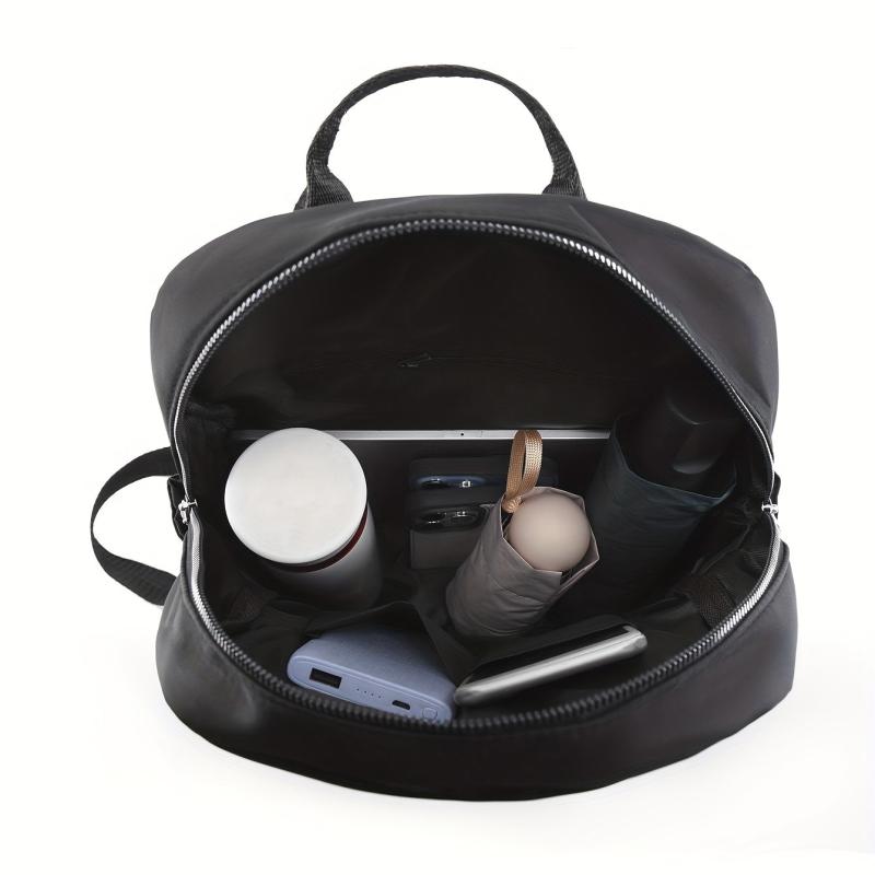 Minimalist Solid Backpack All Match Argyle Pattern Storage Backpack
