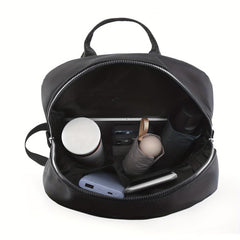 Minimalist Solid Backpack All Match Argyle Pattern Storage Backpack