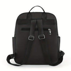 Minimalist Solid Backpack All Match Argyle Pattern Storage Backpack