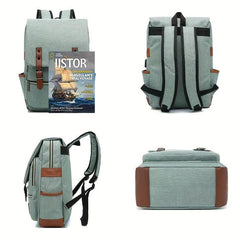 Casual Lightweight Backpack Versatile Storage Daypack Travel Portable Rucksack